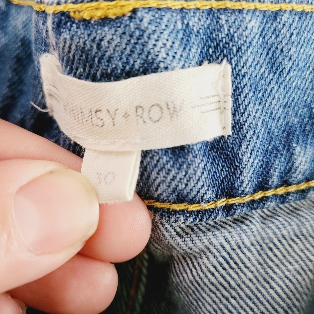 Whimsy + Row Light Blue Wide Leg Cropped Jeans - Picture 3 of 7